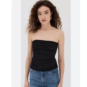 House of Harlow Ruched Strapless Top